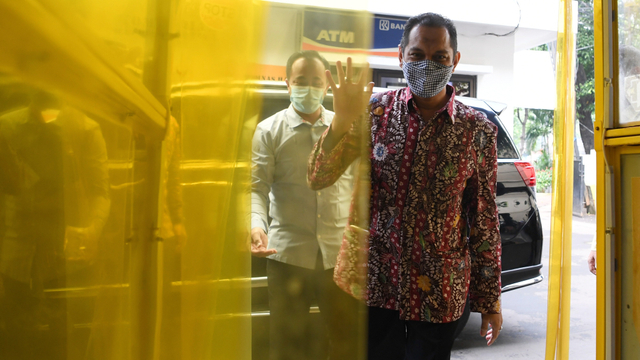 Wakil Ketua Komisi Pemberantasan Korupsi (KPK) Nurul Ghufron tiba di Komnas Ham, Jakarta, Kamis (17/6/2021). Foto: Hafidz Mubarak A/Antara Foto