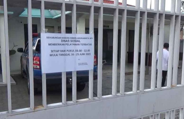 11 Pegawai Terkonfirmasi Positif COVID-19, Kantor Dinsos Jombang Berlakukan WFH