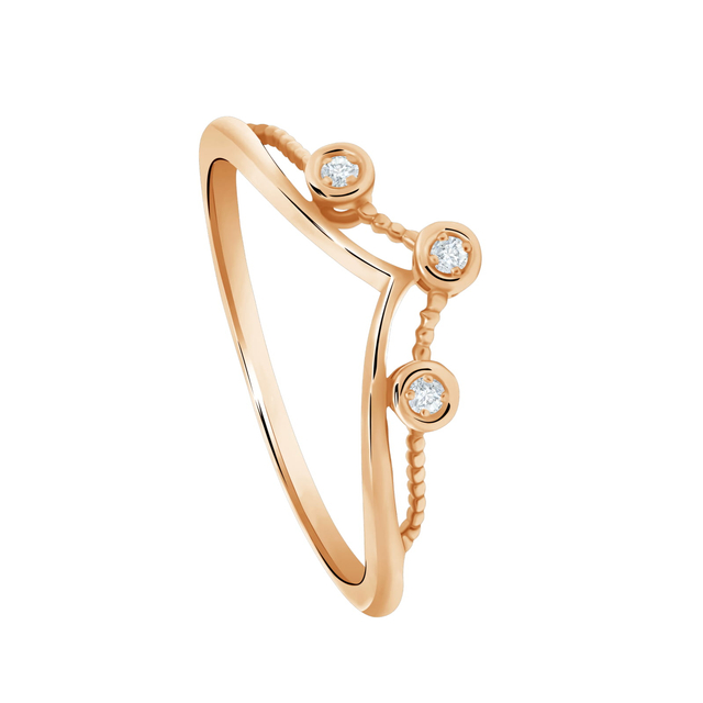 Cincin emas dari seri Trimoela Foto: Dok. The Palace Jeweler