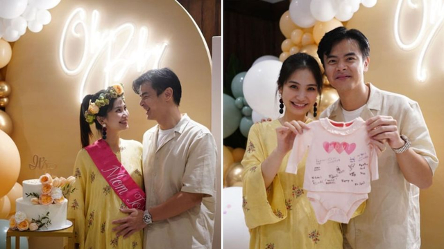 Acara baby shower istri Dion Wiyoko foto: Instagram/@fionaanthony