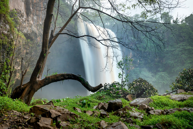 Ilustrasi Grojogan Sewu sebagai objek wisata air terjun Tawangmangu. Foto: Quang Nguyen Vinh/pexels