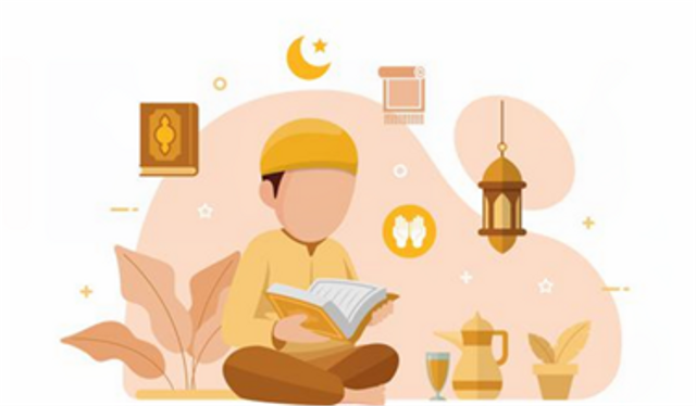 Laki-laki yag sedang membaca dan memahami Al-Qur'an. https://www.freepik.com/