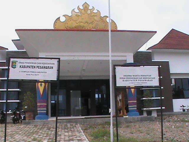 Kantor Dinas Pendidikan dan Kebudayaan Kabupaten Pesawaran. | Foto: Ist