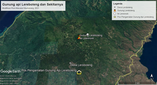 Apakah Gunung Api Lereboleng pernah Erupsi pada Tahun 2003? (37260)