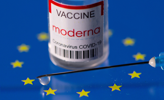 Vaksin penyakit coronavirus moderna. Foto: REUTERS/Dado Ruvic