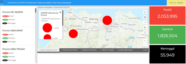 Salah satu inovasi pemanfaatan informasi geospasial, Sumber : tanahair.indonesia.big.go.id