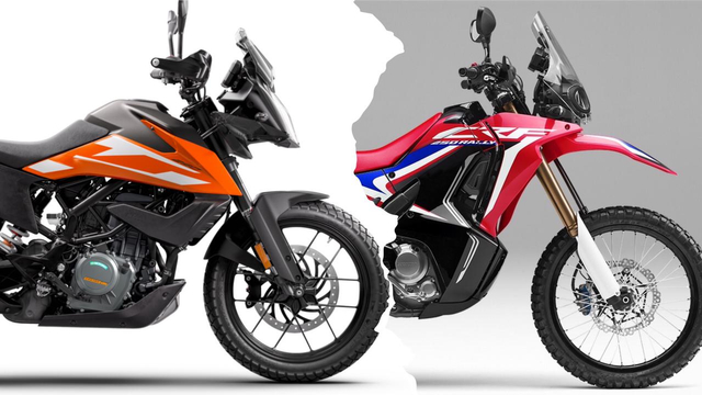 KTM 250 Adventure vs Honda CRF250 Rally. Foto: dok.kumparan