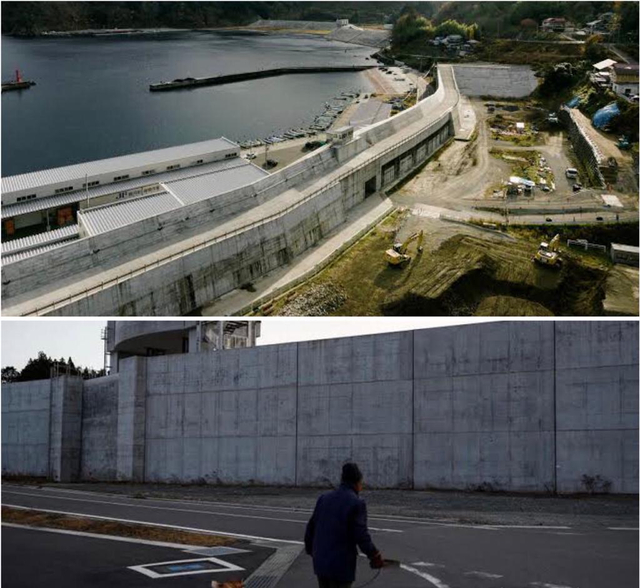 Tembok penahan Tsunami di Jepang. Foto: Istimewa.