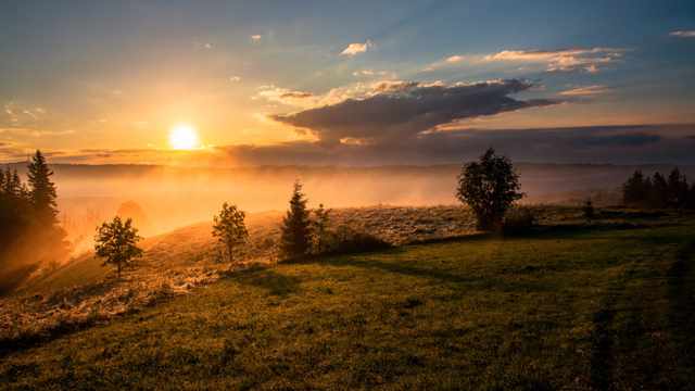 Matahari terbit adalah contoh gerak semu harian Matahari. Foto: Unsplash.com/davealman