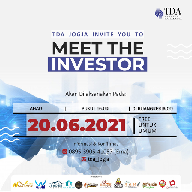 TDA Yogyakarta Gelar Meet The Investor untuk Scaleup Bisnis Anggota