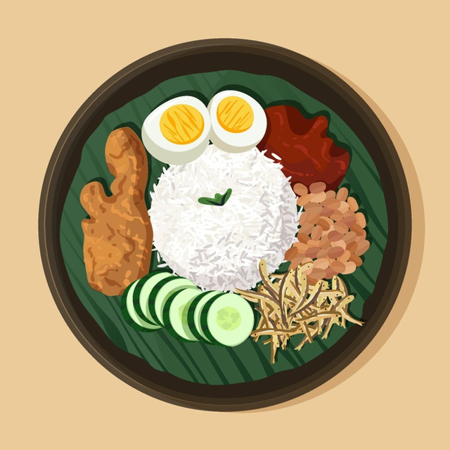 Ilustrasi makanan khas Sukabumi. Sumber: freepik