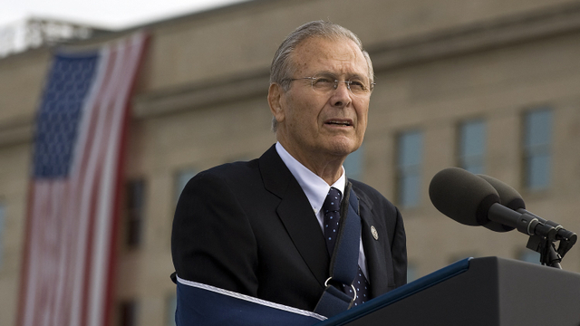 Mantan Menteri Pertahanan AS Donald Rumsfeld. Foto: Jim Watson/AFP