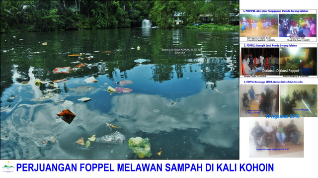 Tampak sungai Kohoin sebelum dibersihkan