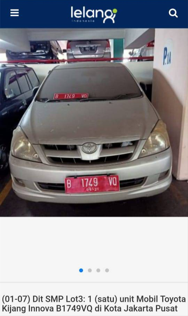 Lelang Toyota Innova Mulai Rp 43 Jutaan, Tertarik? (497398)