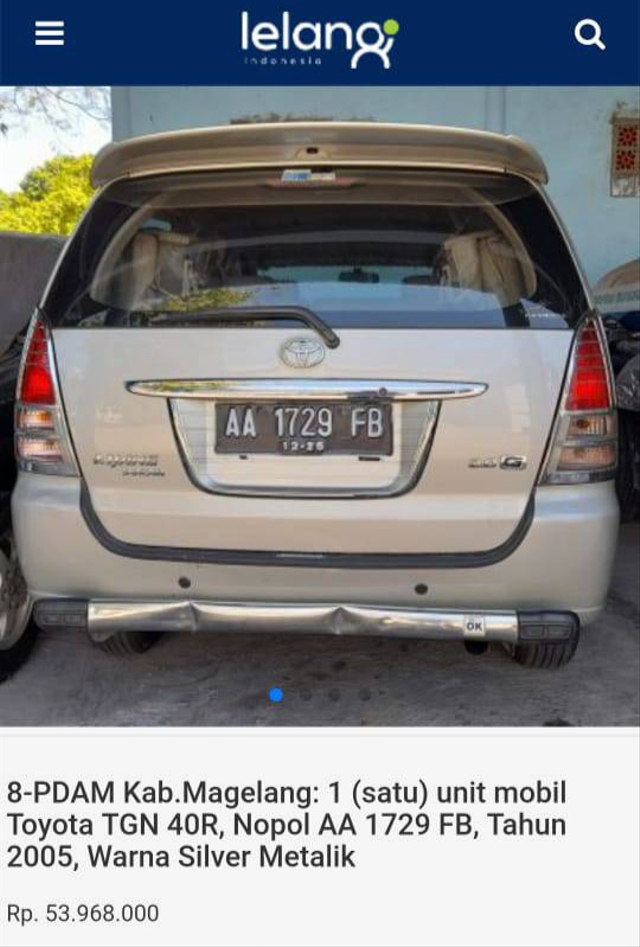 Lelang Toyota Innova Mulai Rp 43 Jutaan, Tertarik? (497399)
