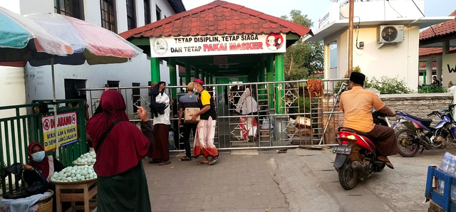 Kawasan Wisata Religi Banten Lama, Kasemen, Kota Serang, tutup saat PPKM Darurat. Foto: Dok. Istimewa