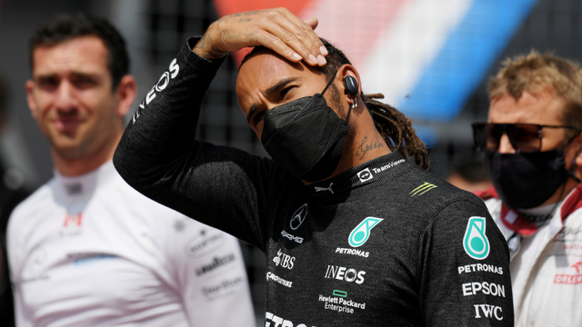 Pebalap F1, Lewis Hamilton. Foto: Pool via REUTERS/Christian Bruna