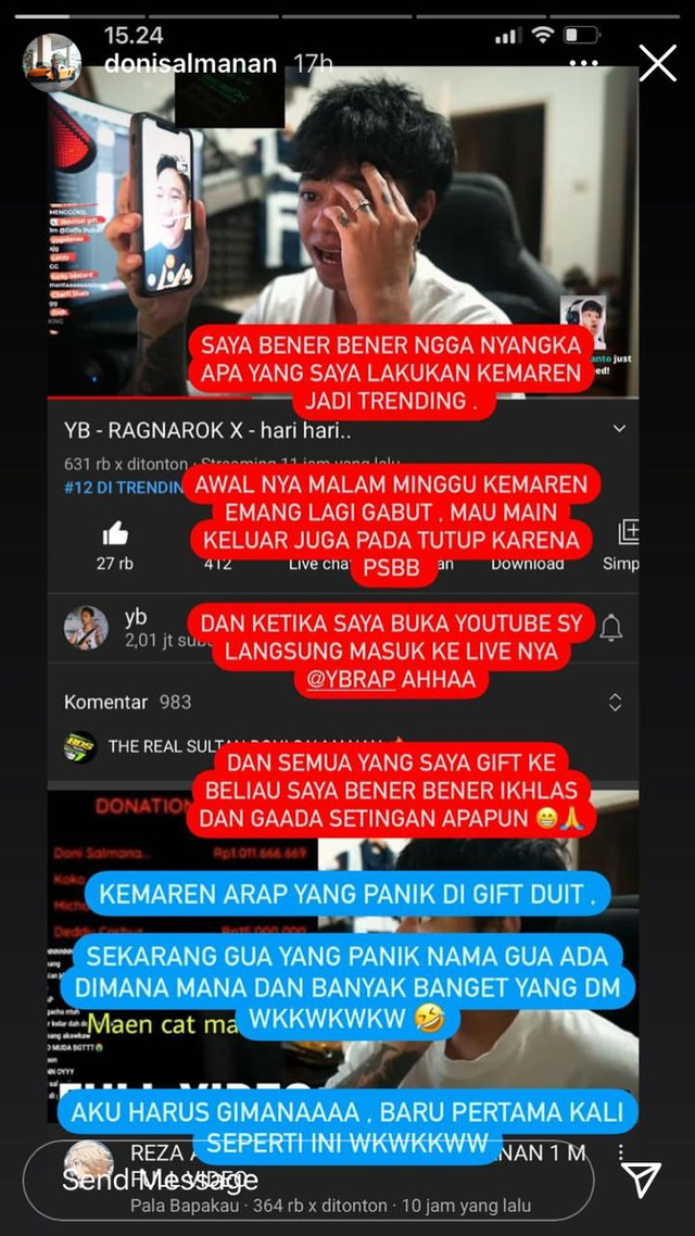 Setelah Sawer Reza Arap Rp 1 Miliar, Doni Salmanan Panik Gara-gara Ini (6276)
