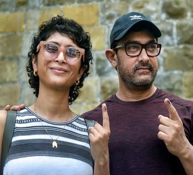 Aamir Khan dan Kiran Rao. Foto: Getty Images