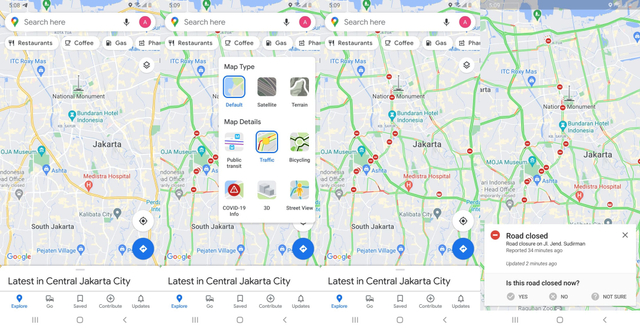Cara Pantau Penyekatan Jalan PPKM Darurat di Google Maps (1)