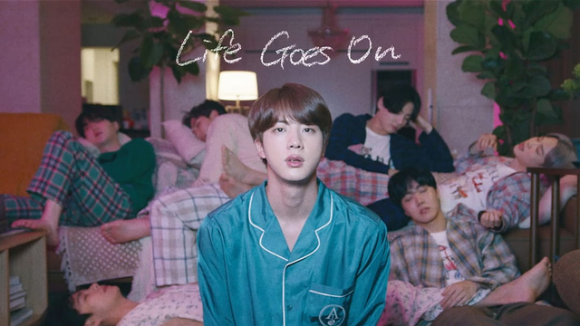 Youtube. HYBE Labels: Thumbnail BTS ‘Life Goes On’ Official MV