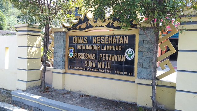 Puskesmas Sukamaju Bandar Lampung. | Foto: Bella Sardio/Lampung Geh