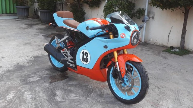 Modifikasi bodi Yamaha R15 cafe racer. Foto: Insan Motor Bekasi
