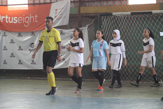 Pertandingan Futsal Putri, Klender, Jakarta Timur, Sumber foto : dok pribadi