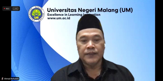 Rektor UM, Prof Dr AH Rofi'uddin MPd. Foto: tangkapan layar