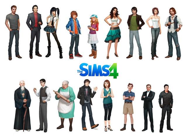 Figur The Sims 4 (Pinterest)