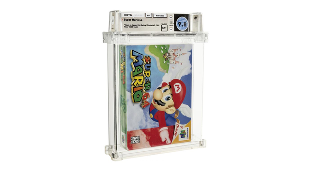 Game Super Mario 64. Foto: Heritage Auctions via AP