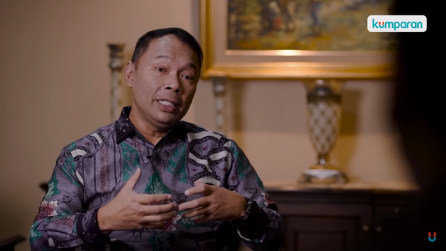 President Director di PT Bank KB Bukopin, Tbk, Rivan Purwantono. Dok. YouTube/kumparan.