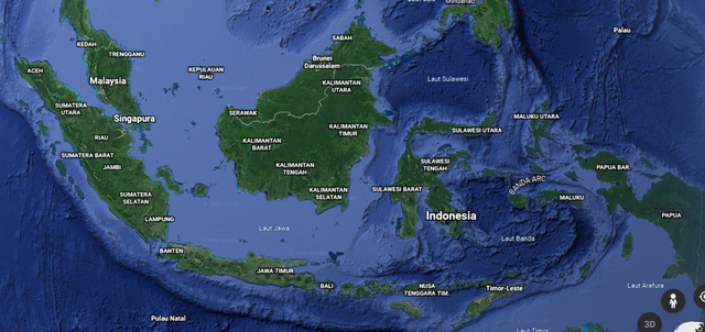 Peta Negara Kesatuan Republik Indonesia. Sumber: Earth.google.com