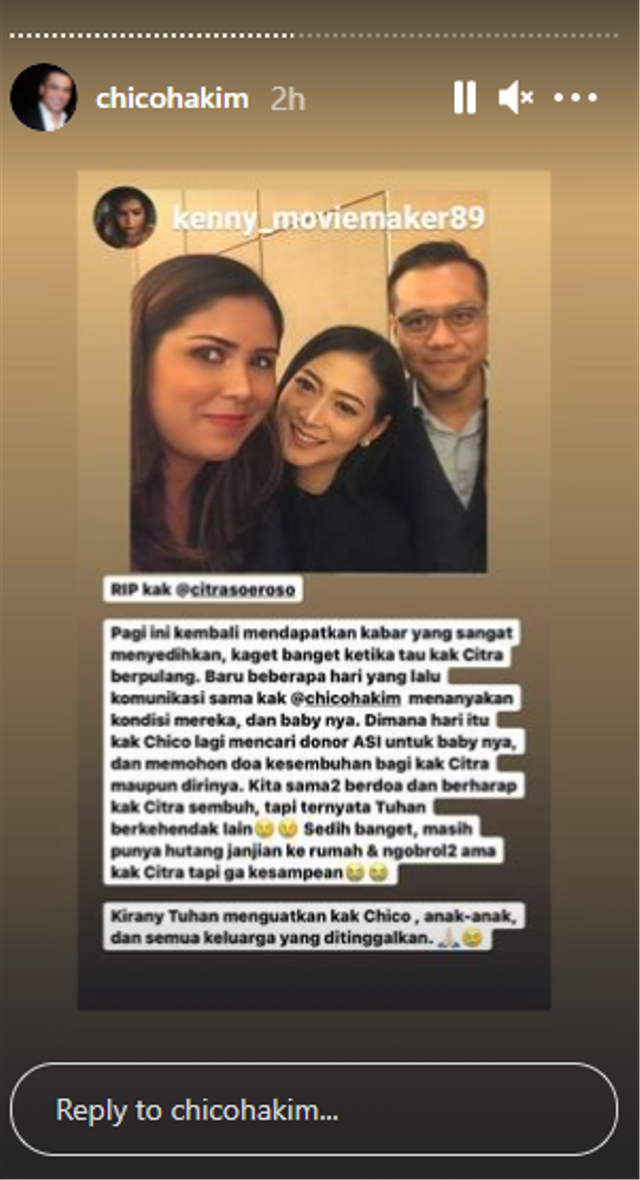 Istri Chico Hakim Meninggal Dunia (70823)