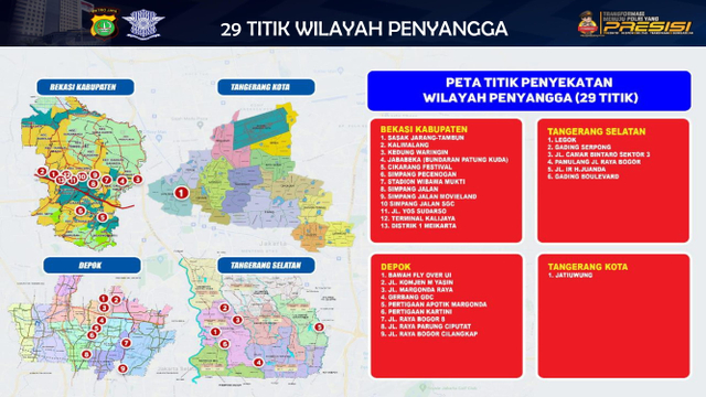 Daftar 100 Titik Penyekatan yang Berlaku Mulai 15 Juli di Jakarta hingga Depok (90235)