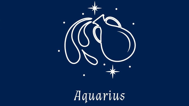 Ilustrasi lambang dan sifat zodiak Aquarius. (Dok. Freepik)