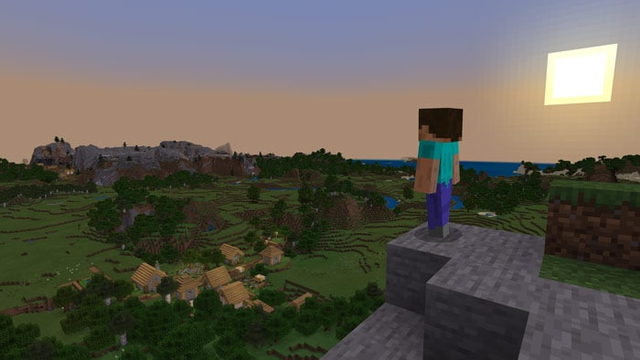 Tampilan game Minecraft. Foto: Mojang Studio