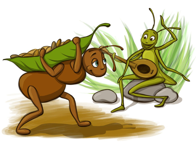 Cerita Fabel Bahasa Inggris "The Ant and The Grasshopper" | kumparan.com