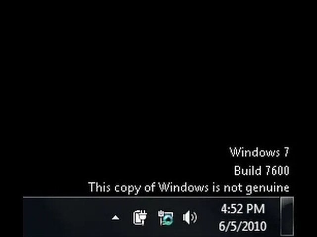 Ilustrasi Windows 7 not genuine. Foto: iTechFever