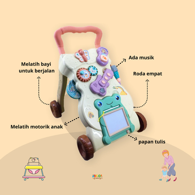 Mainan Anak 1 Tahun, Melatih Belajar Berjalan dan Bicara (103788)