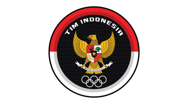 Logo baru tim Indonesia yang mulai digunakan di Olimpiade 2020. Foto: NOC Indonesia