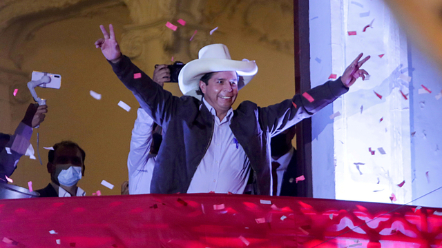 Pemenang Pemilu Peru Pedro Castillo. Foto: Sebastian Castaneda/REUTERS