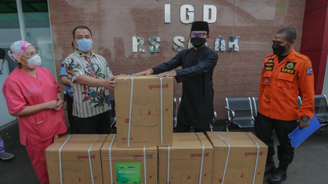 Satgas Kota Bogor distribusikan 100 Oksigen konsentrator.  Foto: Dok. Istimewa