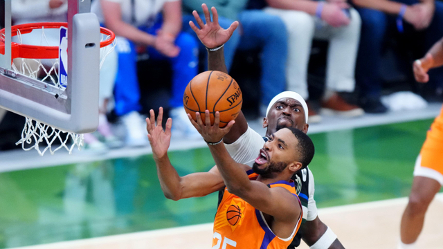 Phoenix Suns vs Milwaukee Bucks. Foto: Reuters via USA Sports Today