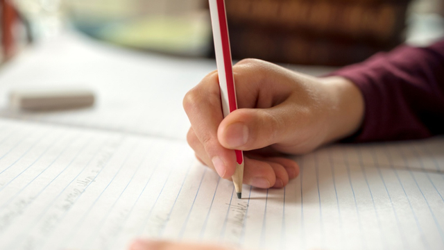 Ilustrasi anak belajar menulis. Foto: Shutterstock.com