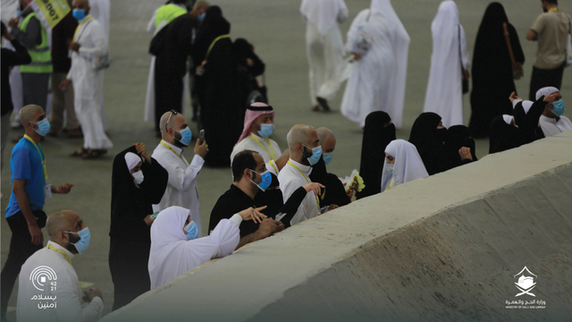 Suasana Lempar Jumrah pada Hari Keempat Haji 2021 (30660)
