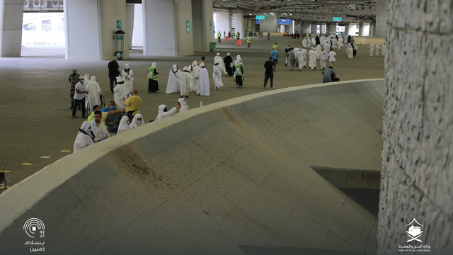 Suasana Lempar Jumrah pada Hari Keempat Haji 2021 (30666)