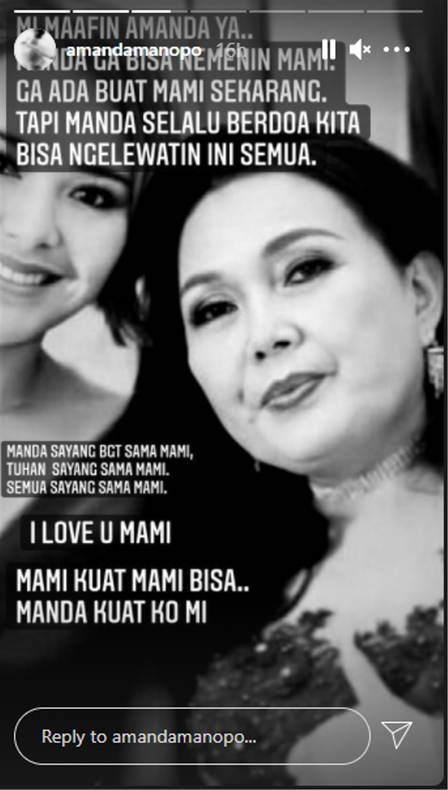 Ibunda Jatuh Sakit, Amanda Manopo: Mami Kuat, Mami Bisa (46544)