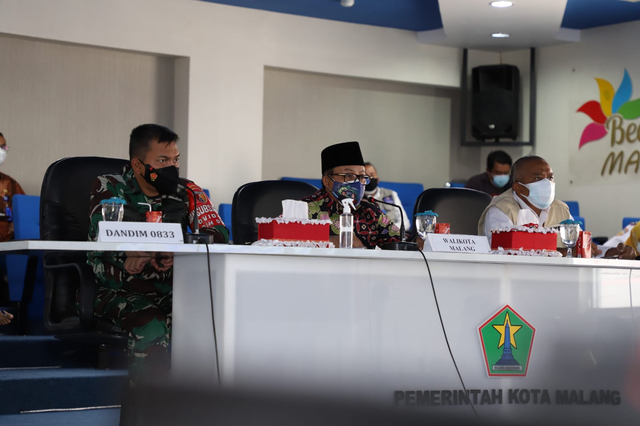 Wali Kota Malang, Sutiaji menyatakan bakal memperkuat testing dan tracing di tingkat mikro untuk mengatasi pandemi Covid-19. (Foto: Pemkot Malang)