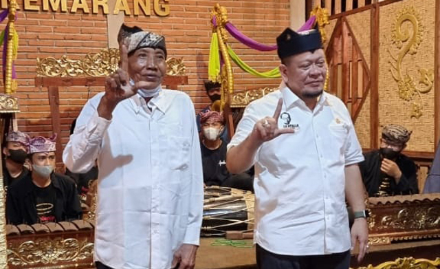 Ketua DPD RI, LaNyalla Mahmud Mattalitti tatap muka dengan Seniman Banyuwangi (310746)